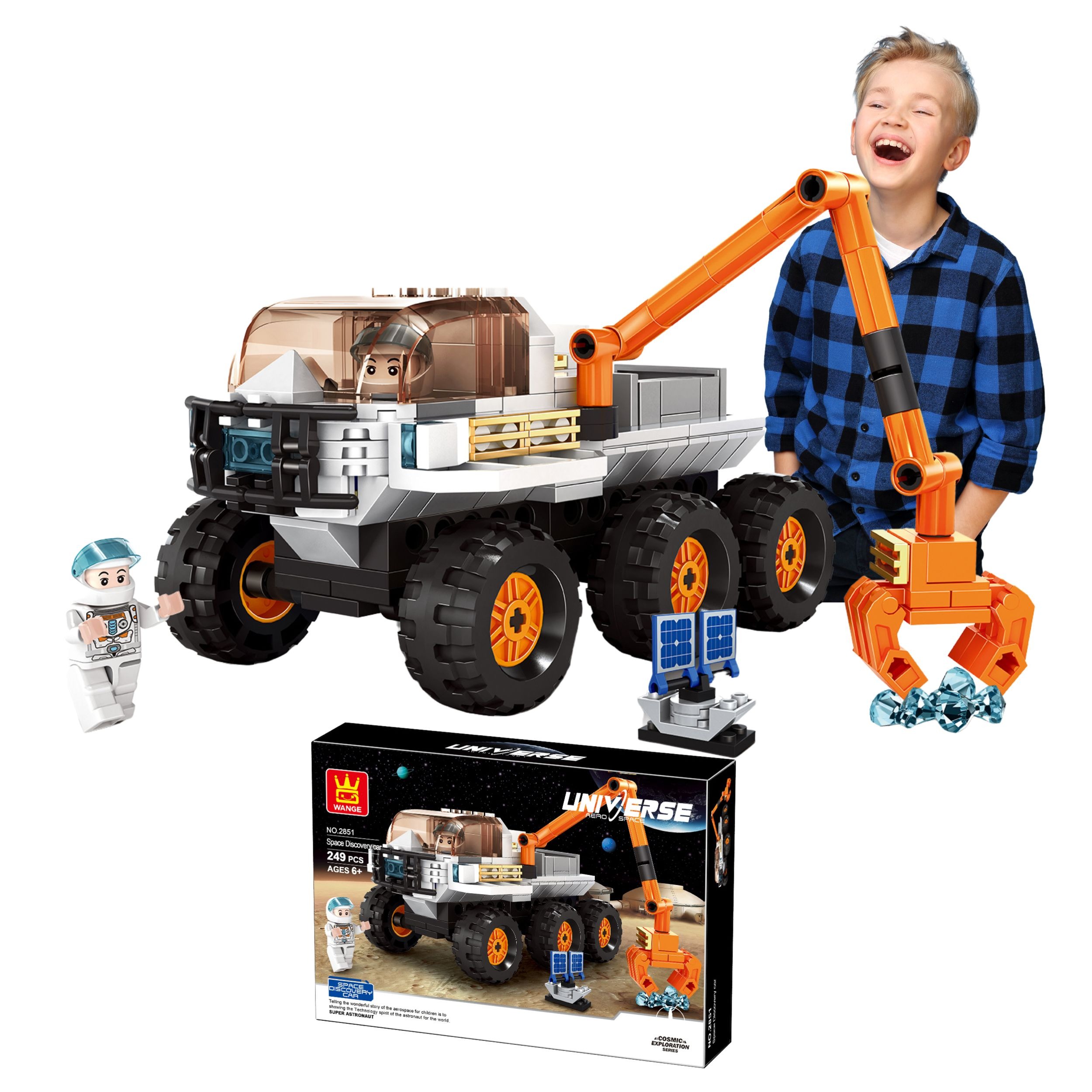 Unikátna konštrukčná stavebnica - Lunárny rover – 249 blokov